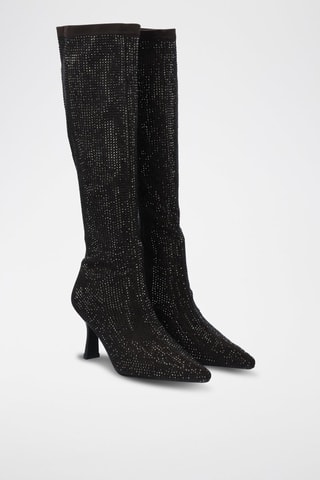 Botas de piel - Negro