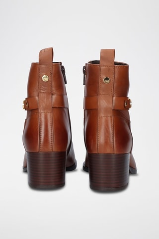 Botines de piel - Marrón