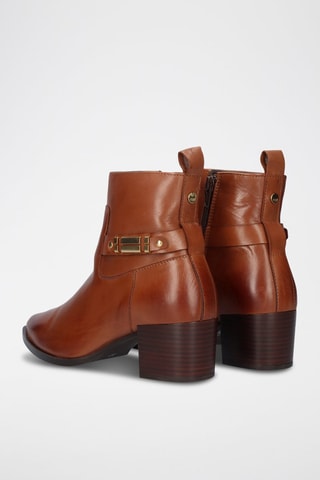 Botines de piel - Marrón