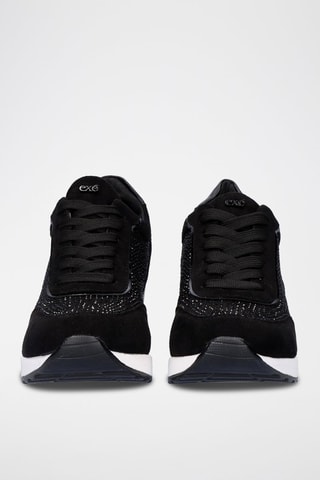 Zapatillas de cuña - Negro