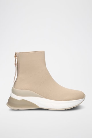Zapatillas estilo calcetín - Beige