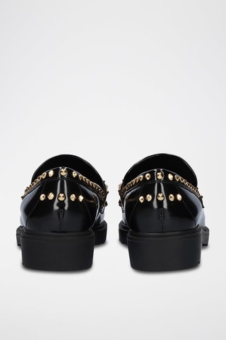 Mocasines Salina - Dorado y negro