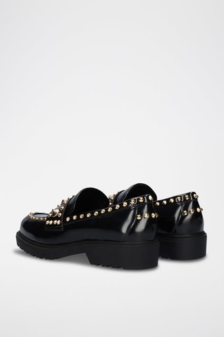 Mocasines Salina - Dorado y negro