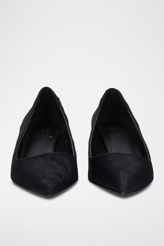 Zapatos de piel de tacón - Negro