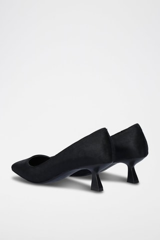 Zapatos de piel de tacón - Negro