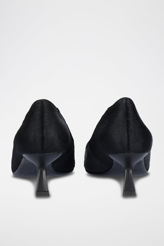 Zapatos de piel de tacón - Negro