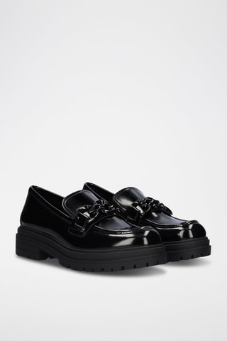 Mocasines con brillo - Negro