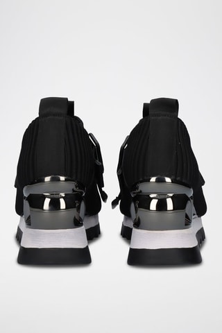 Zapatillas de cuña - Negro