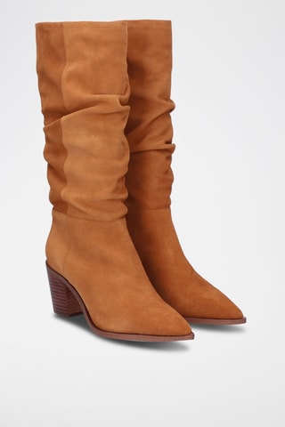Botas de piel - Marrón