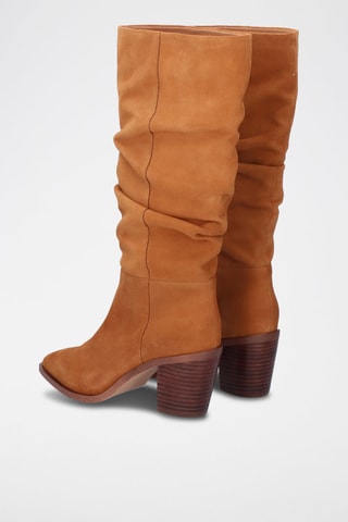 Botas de piel - Marrón