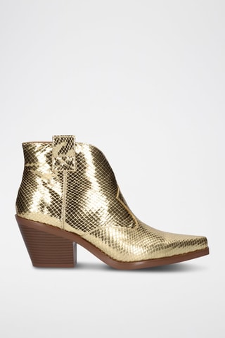 Botines de piel Sanse - Dorado