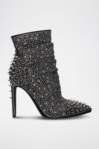 Botines - Plateado y negro
