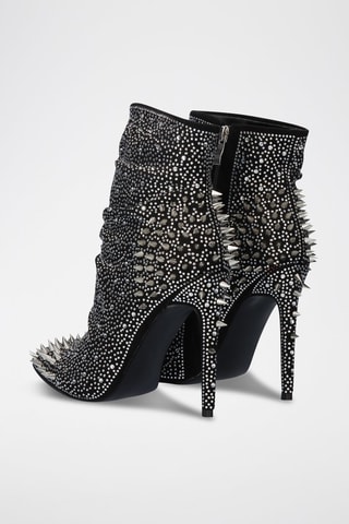 Botines - Plateado y negro