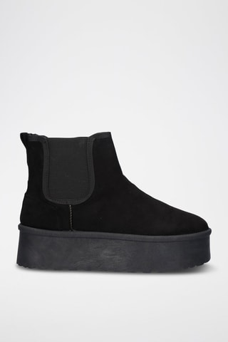 Botines forrados - Negro