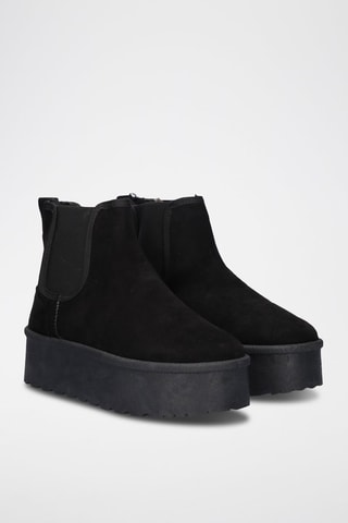 Botines forrados - Negro