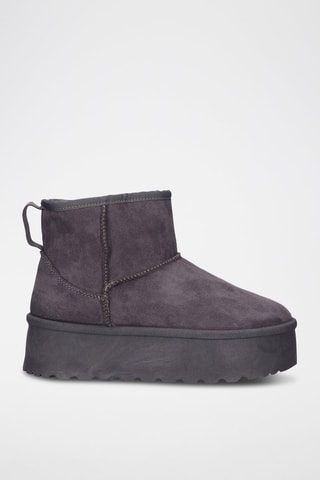 Botines forrados - Gris