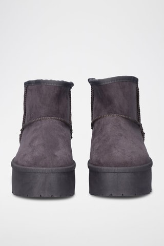 Botines forrados - Gris