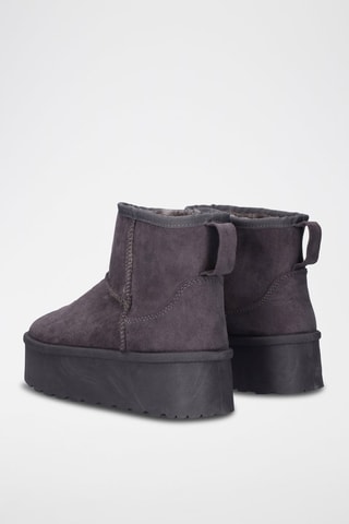 Botines forrados - Gris