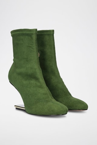Botines - Verde y dorado