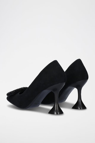 Zapatos de piel de tacón - Negro