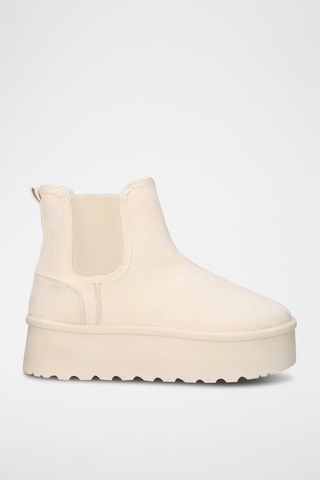 Botines forrados - Beige