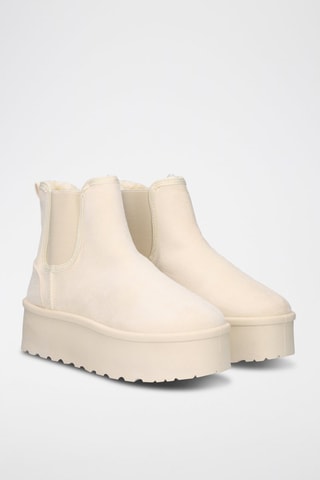 Botines forrados - Beige