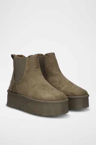 Botines forrados - Marrón