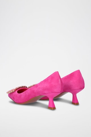 Zapatos de piel de tacón - Rosa