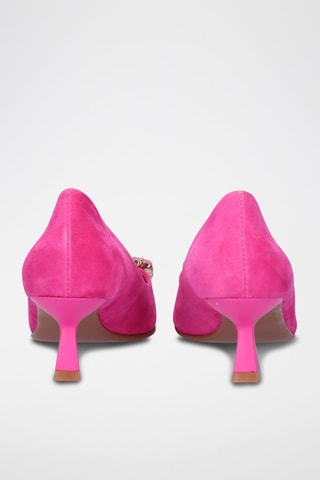 Zapatos de piel de tacón - Rosa