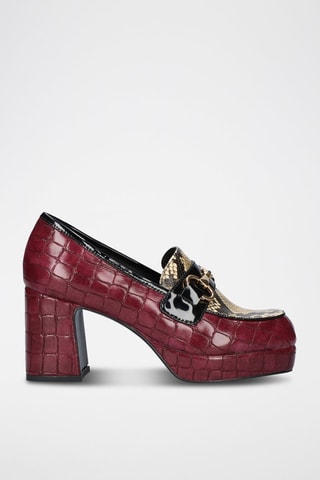 Mocasines de tacón - Rojo