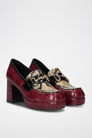 Mocasines de tacón - Rojo