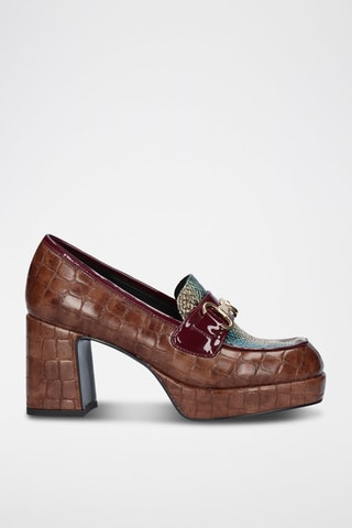 Mocasines de tacón - Marrón
