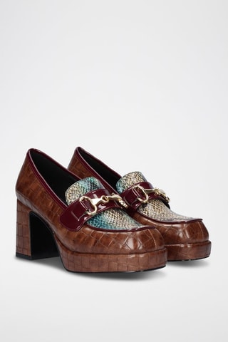 Mocasines de tacón - Marrón