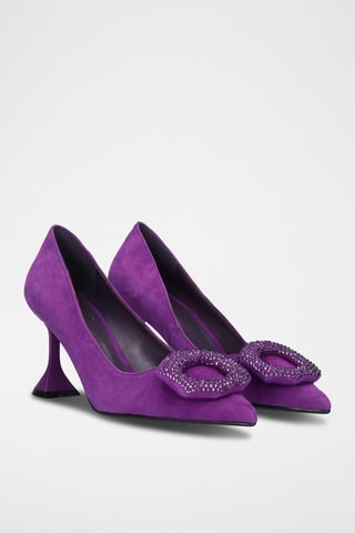 Zapatos de piel de tacón - Violeta