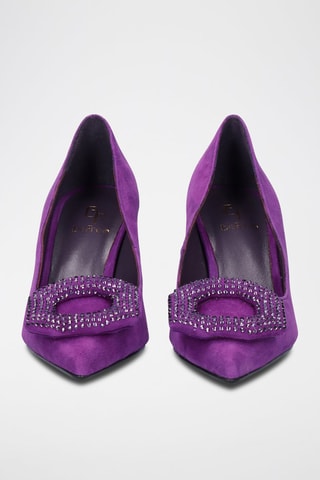 Zapatos de piel de tacón - Violeta