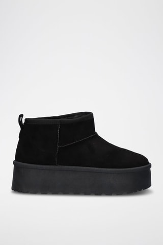 Botines forrados - Negro
