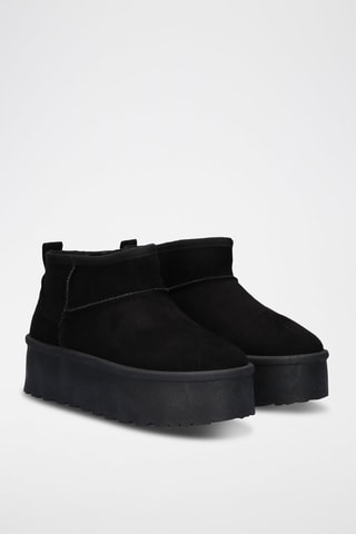 Botines forrados - Negro