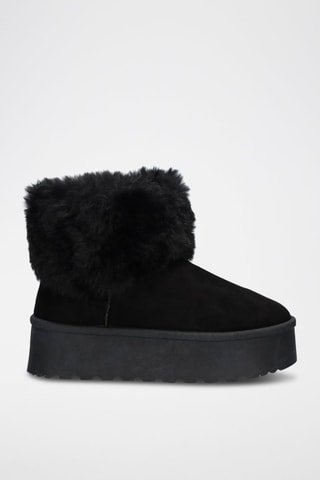 Botines forrados - Negro