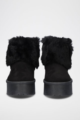 Botines forrados - Negro