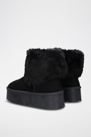 Botines forrados - Negro