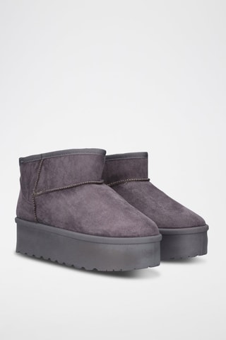 Botines forrados - Gris