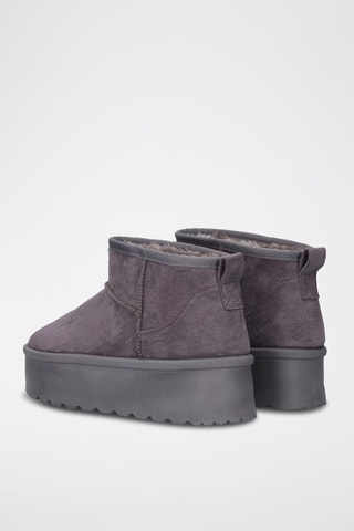Botines forrados - Gris