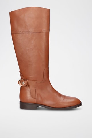 Botas de piel - Marrón