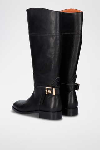 Botas de piel - Negro