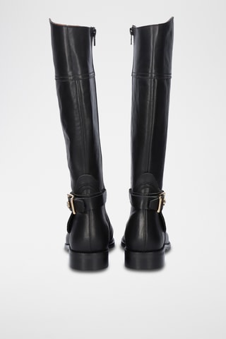 Botas de piel - Negro