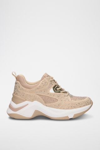 Zapatillas con plataforma - Beige