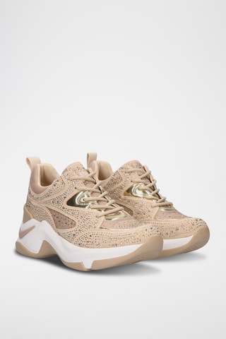 Zapatillas con plataforma - Beige