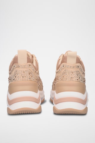 Zapatillas con plataforma - Beige