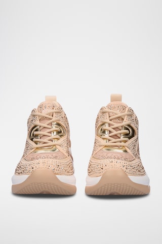 Zapatillas con plataforma - Beige