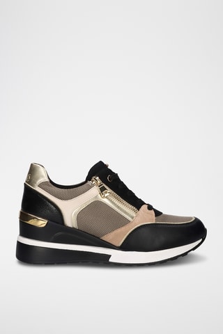Zapatillas de cuña - Negro